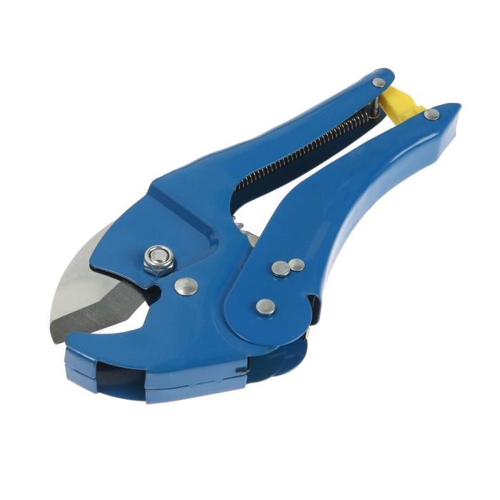 Ножницы для резки труб ТУНДРА по пластику, усиленные, полуавтомат, до 42 мм Ножницы для резки труб ТУНДРА по пластику, усиленные, полуавтомат, до 42 мм