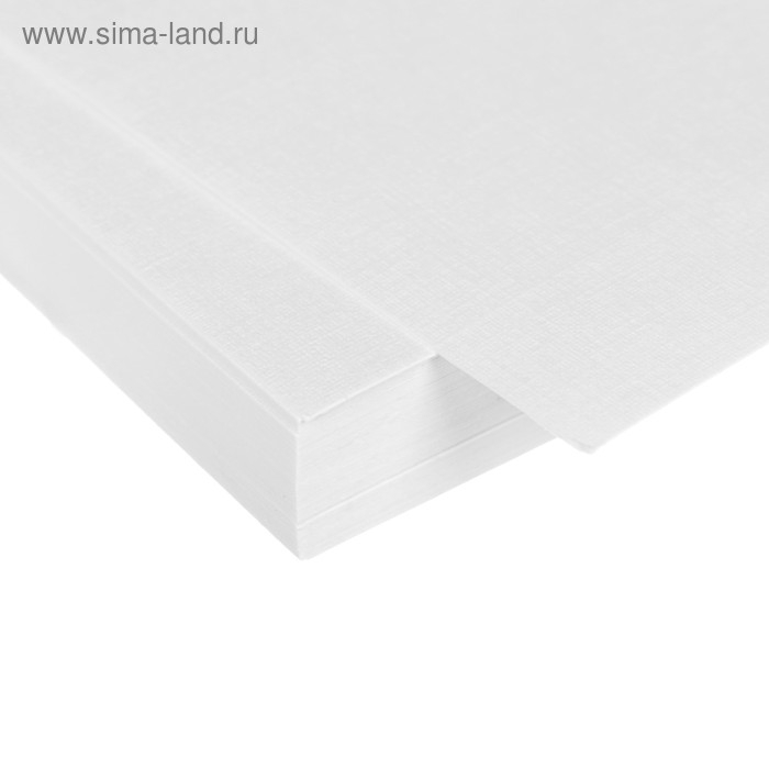 Бумага для рисования А4, 50 листов, тиснение "лён", 200 г/м²