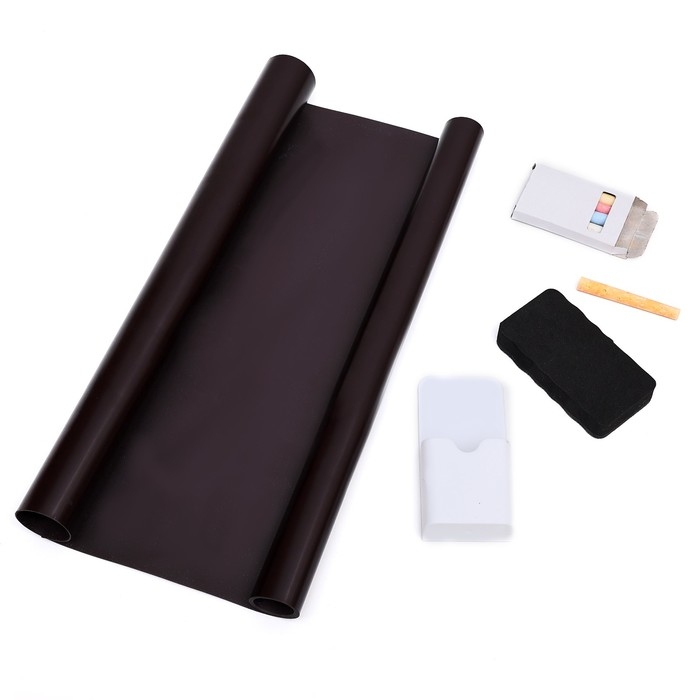 Магнитный винил, с мелками, 60 х 40 см, толщина 0.8 мм Магнитный винил, с мелками, 60 х 40 см, толщина 0.8 мм