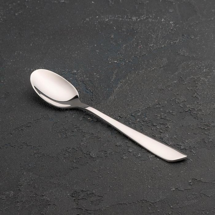 Ложка чайная из нержавеющей стали Magistro «Эми», длина 15,5 см, цвет серебряный Ложка чайная из нержавеющей стали Magistro «Эми», длина 15,5 см, цвет серебряный