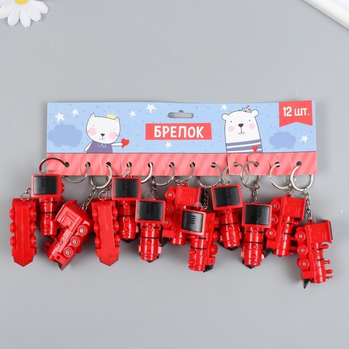 Фонарик кричалка на кольце  Фонарик кричалка на кольце "Паровозик"  2,5х5,8х3,3 см