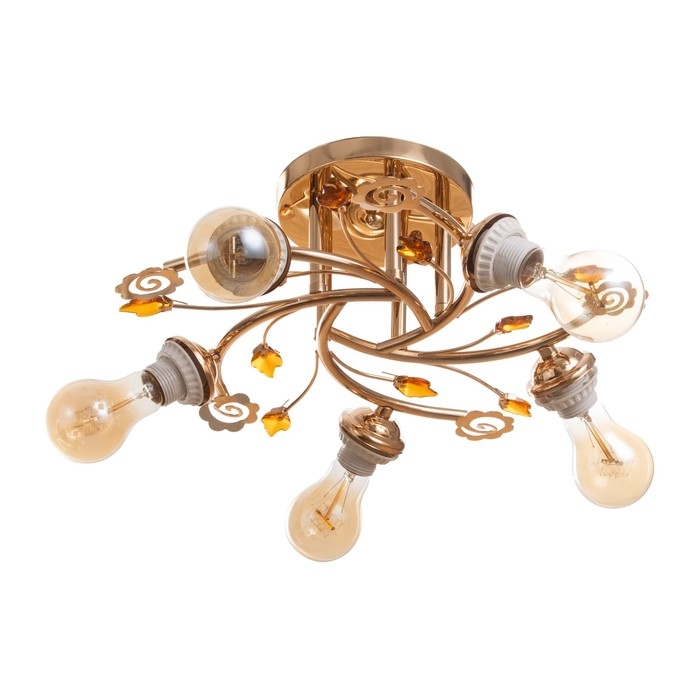 Люстра Люстра "Бэлл" бп 5х40Вт Е27 Золото МОДЕЛЬ: 2612356