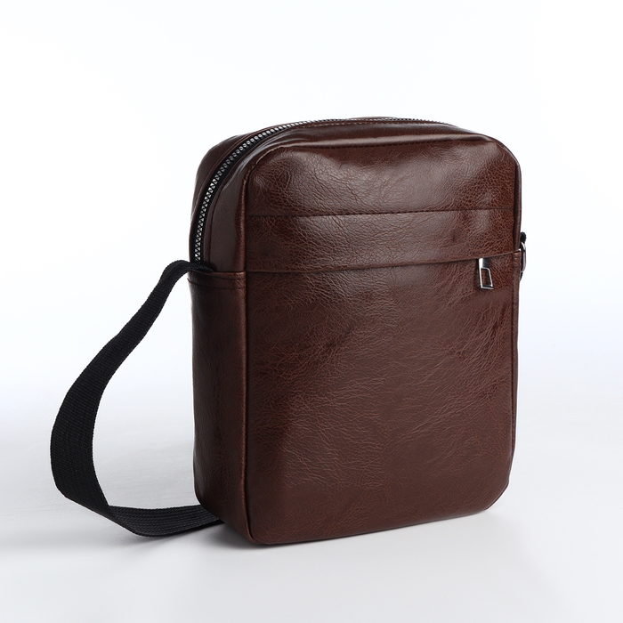 Сумка мужская на молнии, цвет коричневый Сумка мужская на молнии, цвет коричневый