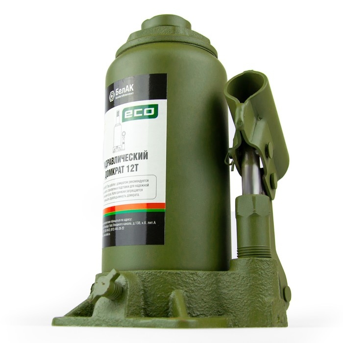 Домкрат гидравлический  Домкрат гидравлический "БелАК" ECO БАК.70018, подъем/подхват 385/200 мм, 12 т