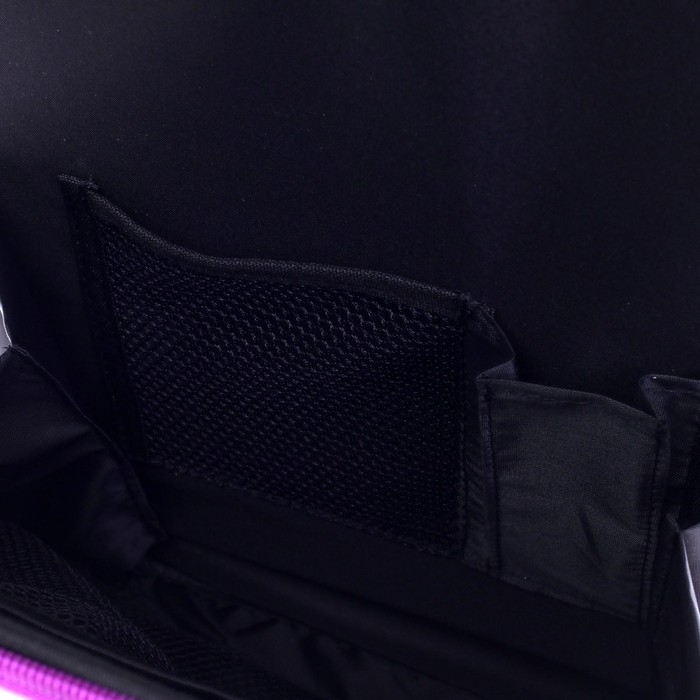 Рюкзак каркасный школьный 38 х 30 х 16 см, эргономичная спинка, Stavia "Тильда", голубой/сиреневый/серый