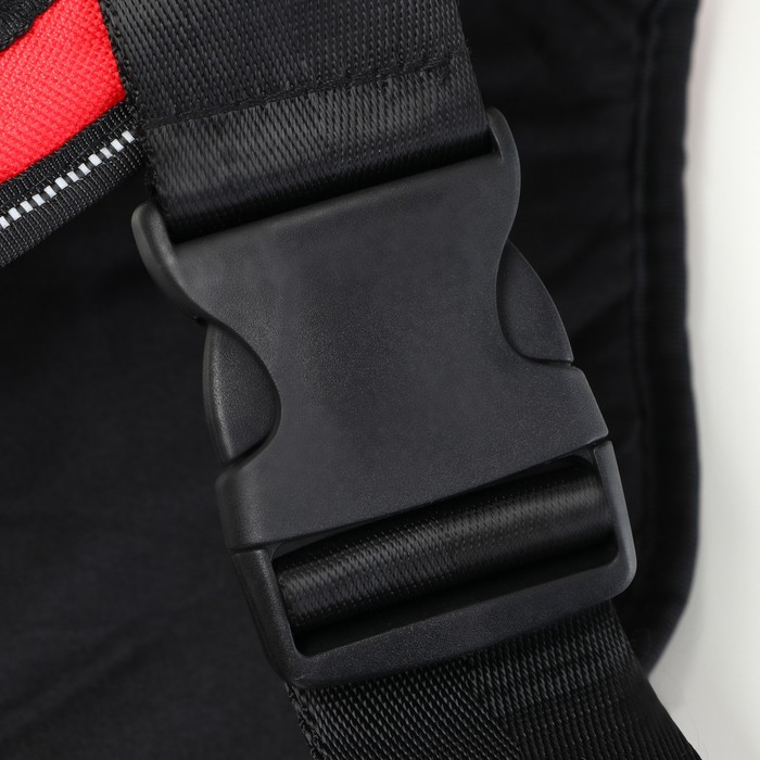 Шлейка К9 мягкая светоотражающая, размер L, ОГ 68-80 см, вес 17,5-32,5 см, красная Шлейка К9 мягкая светоотражающая, размер L, ОГ 68-80 см, вес 17,5-32,5 см, красная