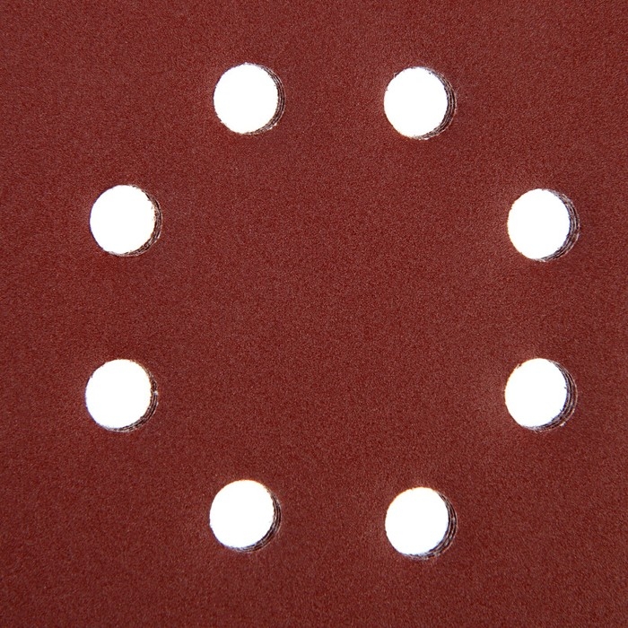 Круг абразивный шлифовальный под  Круг абразивный шлифовальный под "липучку" ТУНДРА, перфорированный, 150 мм, Р240, 5 шт.