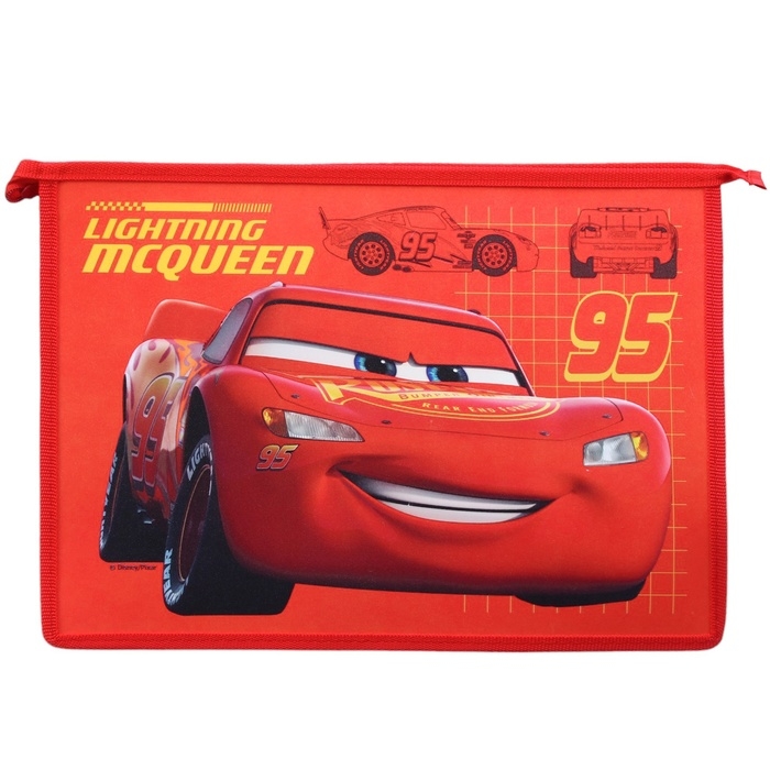 Папка пластиковая А4, на молнии, Тачки Папка пластиковая А4, на молнии, Тачки