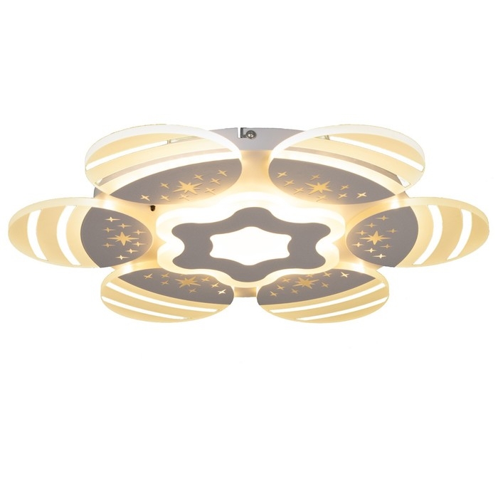 Люстра с ПДУ "Косм BayerLuxо" 7хLED 60Вт белый 55х55х10 см BayerLux