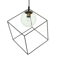 Светильник BayerLux 2467/1BK E27 40Вт черный 25х25х25-125 см