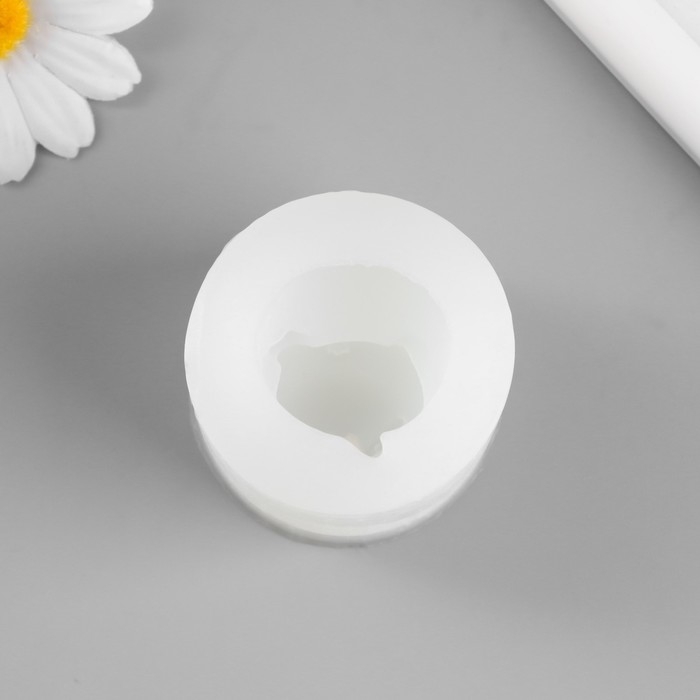 Молд силикон 3D Молд силикон 3D "Котик с розой в головном уборе" 5,1х5,1х4,9 см