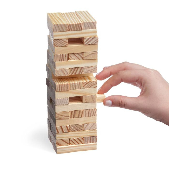Падающая башня-дженга «Играют все», 54 бруска, 6+ Падающая башня-дженга «Играют все», 54 бруска, 6+