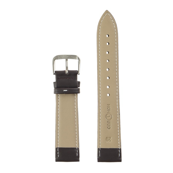 Ремешок для часов Ремешок для часов "Соломон" 20 мм, натуральная кожа, l=20 см, коричневый