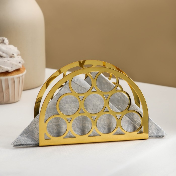 Салфетница Mercy, 13&times;9&times;3,5 см, цвет золотой