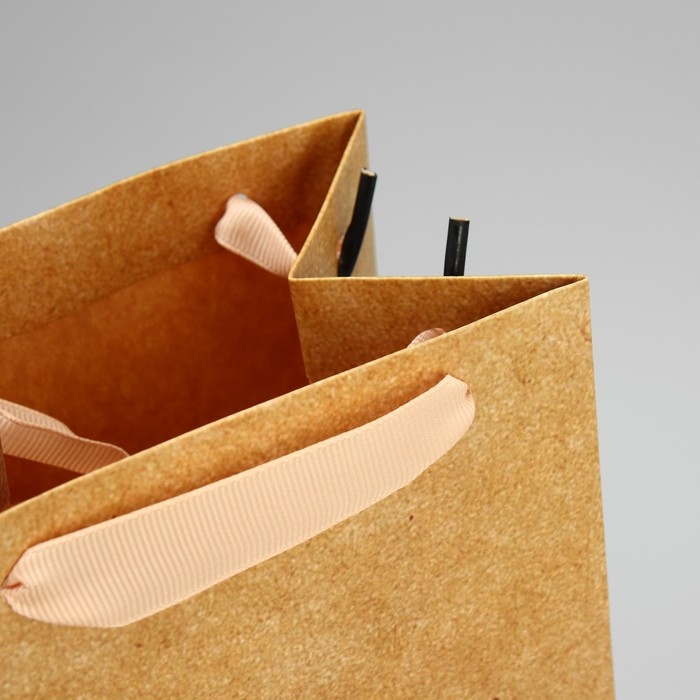 Пакет подарочный под бутылку, упаковка, «Крафтовый», 13 x 36 x 10 см Пакет подарочный под бутылку, упаковка, «Крафтовый», 13 x 36 x 10 см