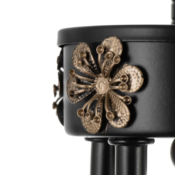 Люстра Люстра "Ариэль" 5xE14 40Вт черно-золотой 58х58х40,5-100 см BayerLux