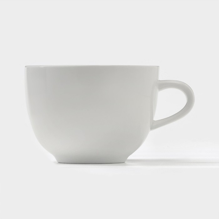 Чайная пара фарфоровая Magistro «Бланш», 2 предмета: чашка 280 мл, блюдце d=15 см, цвет белый Чайная пара фарфоровая Magistro «Бланш», 2 предмета: чашка 280 мл, блюдце d=15 см, цвет белый