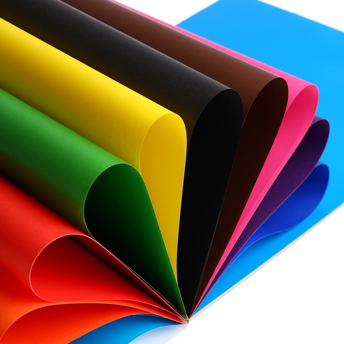 Набор для детского творчества А4, 20 листов, 10 цветов, ErichKrause, бумага + картон, мелованная двусторонняя, на склейке, схема поделки Набор для детского творчества А4, 20 листов, 10 цветов, ErichKrause, бумага + картон, мелованная двусторонняя, на склейке, схема поделки