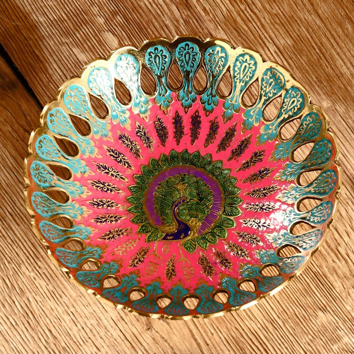 Блюдо латунь Блюдо латунь "Жана" 17х17х4,5 см