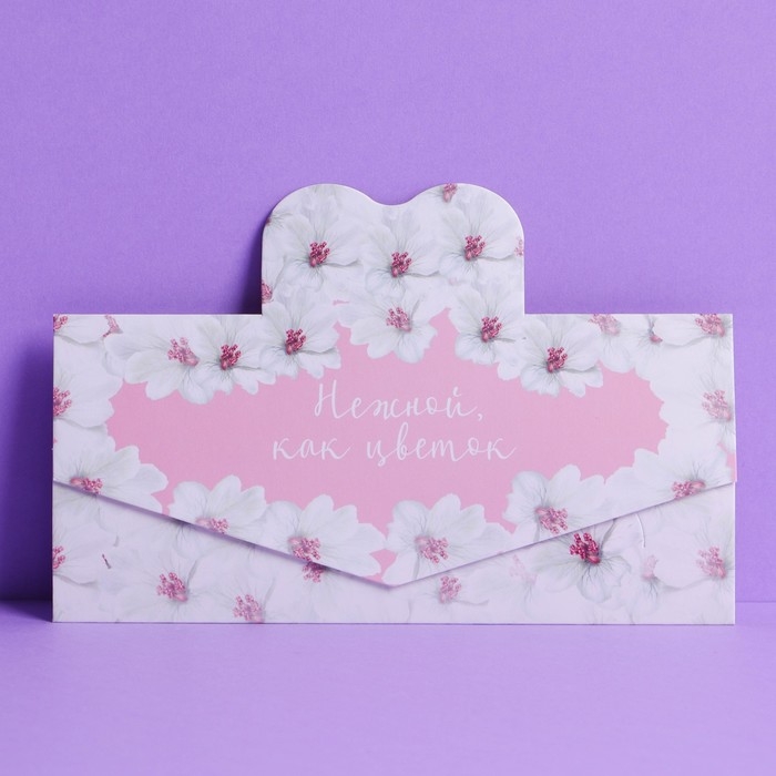 Набор формовых конвертов для денег «Нежность», 5 шт Набор формовых конвертов для денег «Нежность», 5 шт