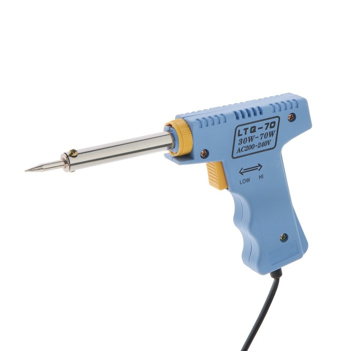 Паяльник-пистолет с регулировкой мощности ТУНДРА, 30-70Вт, 220 В Паяльник-пистолет с регулировкой мощности ТУНДРА, 30-70Вт, 220 В