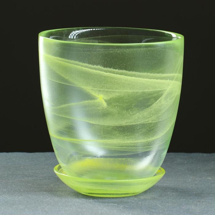 Горшок цветочный с поддоном  Горшок цветочный с поддоном "Гармония", желтый 2 л