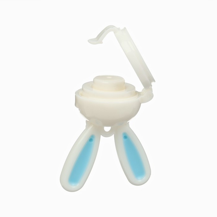 Ниблер для прикорма, с сил. сеточкой  Ниблер для прикорма, с сил. сеточкой "Зайка", вр. поршень, цвет голубой