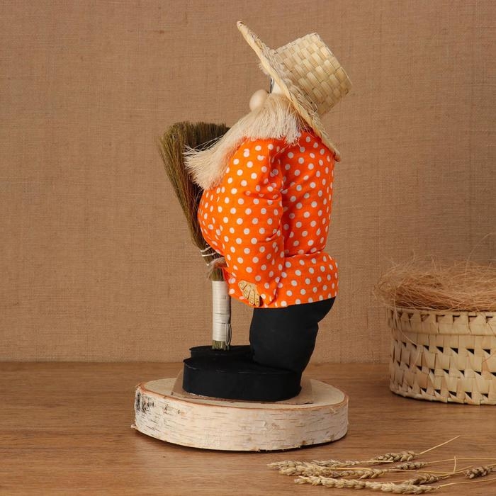 Оберег - домовой Оберег - домовой "Иваныч с веником", h = 40 см, микс