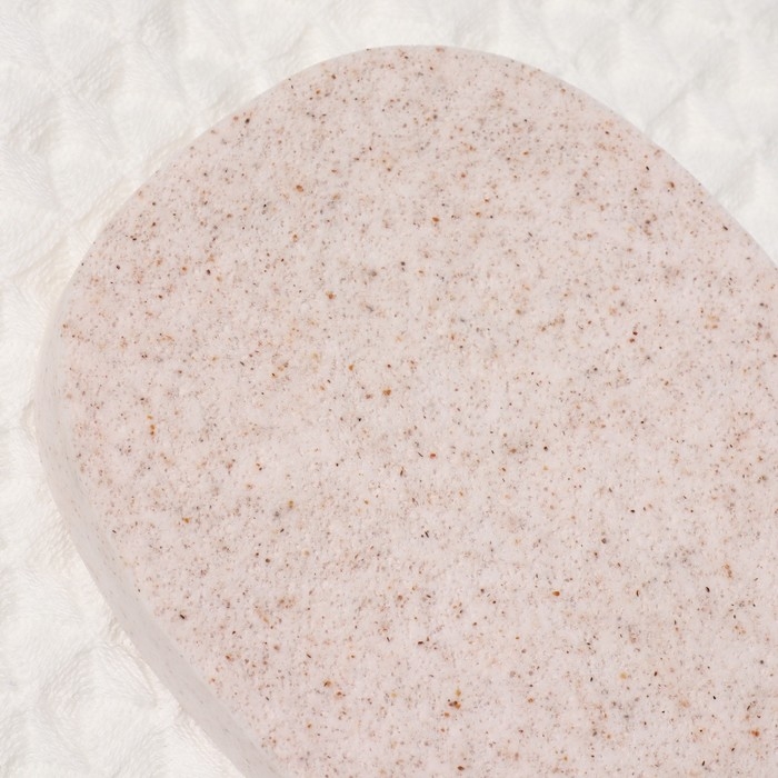 Спонж для умывания «Умывашка», 11 × 8,7 × 2 см, цвет бежевый Спонж для умывания «Умывашка», 11 × 8,7 × 2 см, цвет бежевый