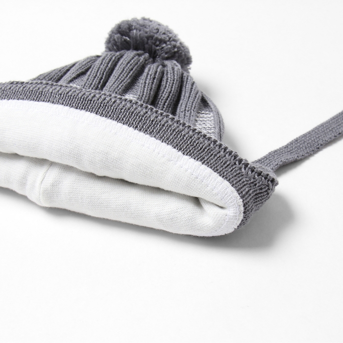 Шапка детская MINAKU, р-р 35-40, цвет серый Шапка детская MINAKU, р-р 35-40, цвет серый