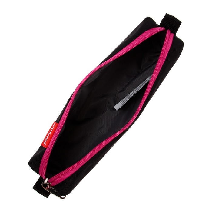 Пенал мягкий,1 отделение, квадро, 50 х 210 мм, Erich Krause, Black&Pink 48980 Пенал мягкий,1 отделение, квадро, 50 х 210 мм, Erich Krause, Black&Pink 48980