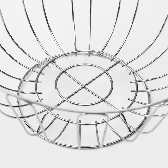 Фруктовница Доляна, 23×23×11 см, цвет хром Фруктовница Доляна, 23×23×11 см, цвет хром