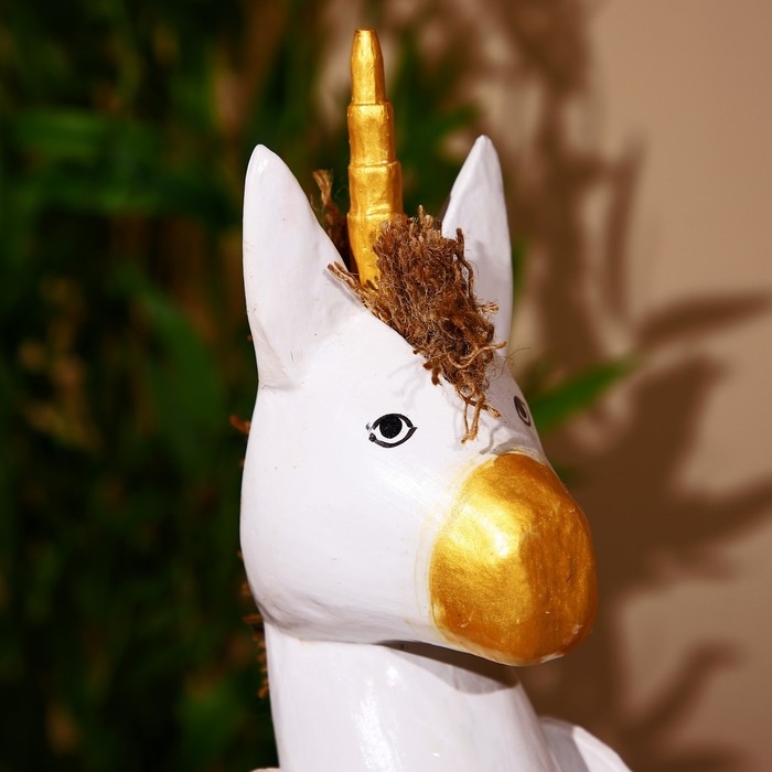 Сувенир "Единорог" висячие лапки, дерево 50 см