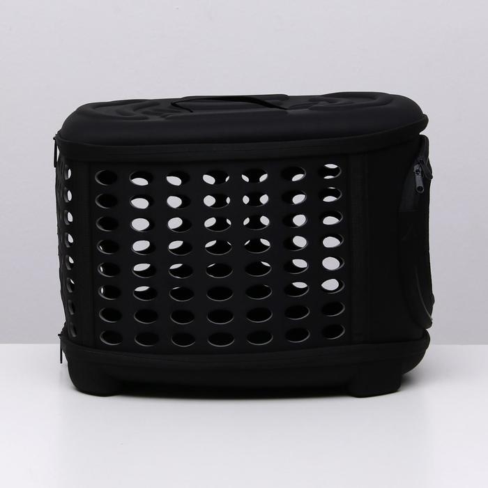 Складная сумка-переноска большая, материал EVA, 42,5 х 37,5 х 29,5 см, черная Складная сумка-переноска большая, материал EVA, 42,5 х 37,5 х 29,5 см, черная