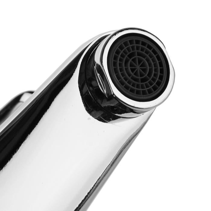 Смеситель для раковины Accoona A9043, однорычажный, силумин, хром Смеситель для раковины Accoona A9043, однорычажный, силумин, хром