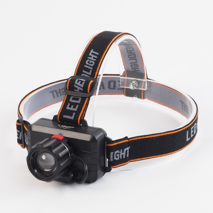 Фонарь налобный аккумуляторный, серия:  Фонарь налобный аккумуляторный, серия: "Мастер К", 3 режима, 6 х 8.5 см, от USB