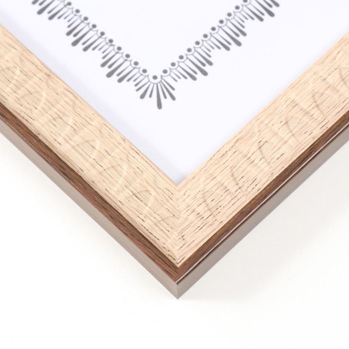 Фоторамка пластик формат А4 Фоторамка пластик формат А4 "Муза" какао 32,5х23,8х1,1 см