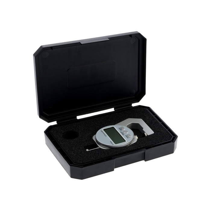 Толщиномер электронный ТУНДРА, металлический, диапазон 0-10 мм, точность 0.01 мм Толщиномер электронный ТУНДРА, металлический, диапазон 0-10 мм, точность 0.01 мм