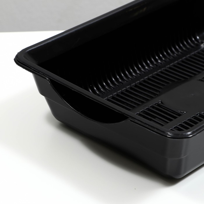 Туалет глубокий с сеткой 36 х 25 х 9 см, чёрный Туалет глубокий с сеткой 36 х 25 х 9 см, чёрный
