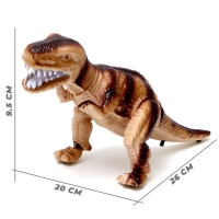 Динозавр «Рекс» работает от батареек, световые и звуковые эффекты, цвета МИКС