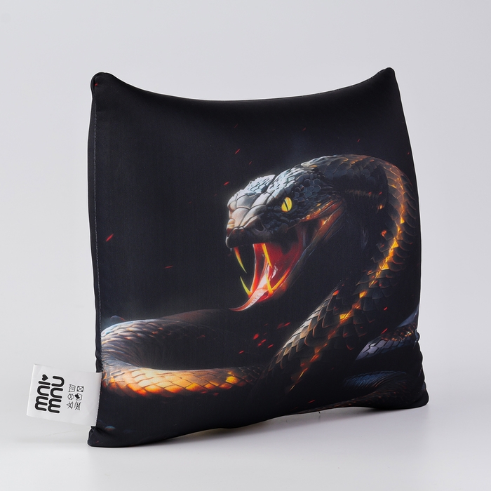 Новый год! Антистресс подушка-игрушка &laquo;Змея&raquo;, чёрная