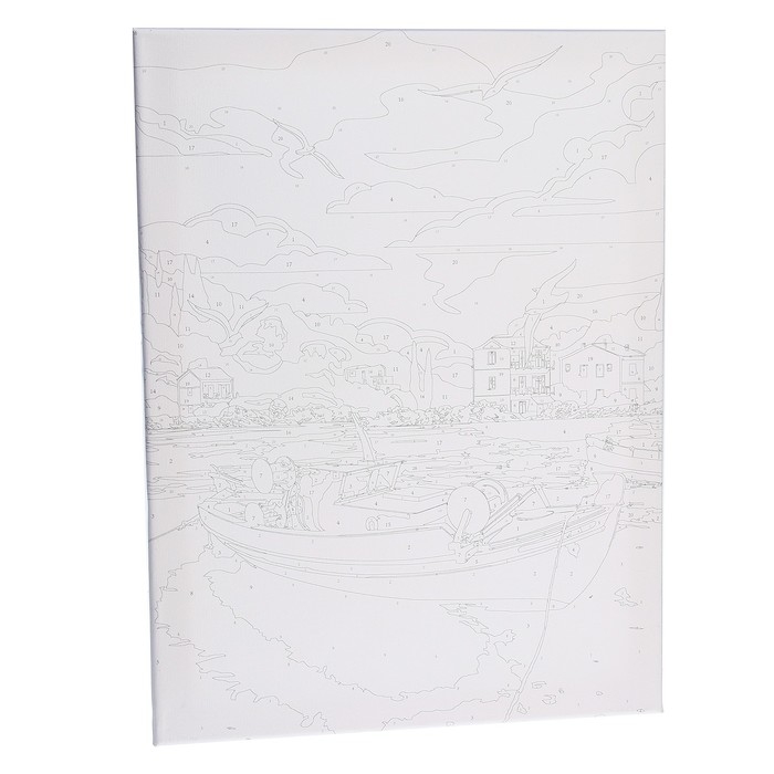 Картина по номерам на холсте с подрамником «Греция», 30х40 см Картина по номерам на холсте с подрамником «Греция», 30х40 см