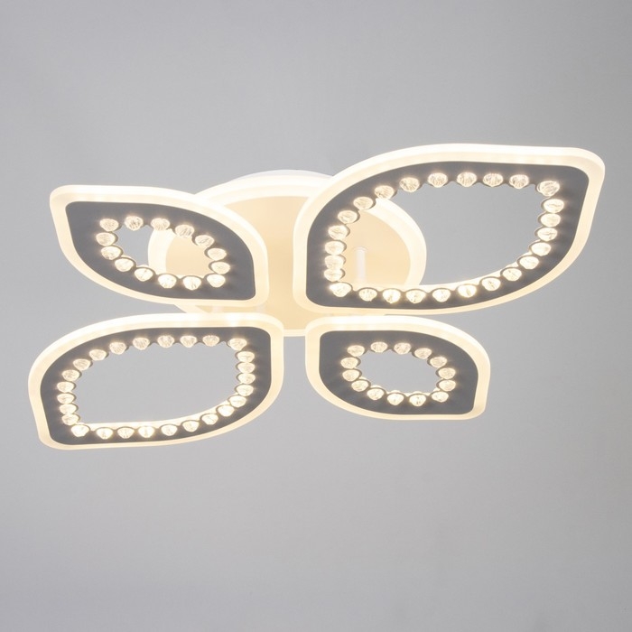 Люстра с ПДУ Люстра с ПДУ "Алина" LED 150Вт 3000-6000Вт RGB белый 64х48,5х9см BayerLux