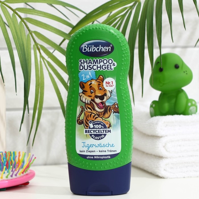 Детский шампунь и гель для душа Bubchen,  Детский шампунь и гель для душа Bubchen, "Тигр", 230 мл