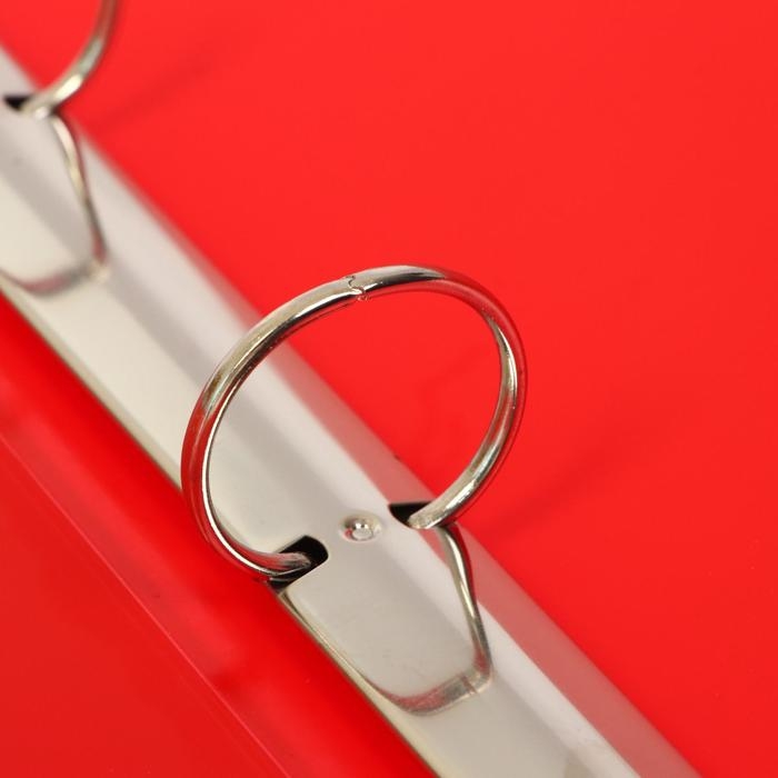 Папка на 4 кольцах А4, Calligrata, 40 мм, 700 мкм, внутренний и торцевой карман, красная Папка на 4 кольцах А4, Calligrata, 40 мм, 700 мкм, внутренний и торцевой карман, красная