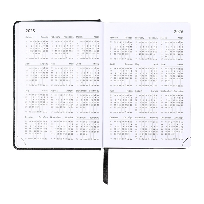 Ежедневник датированный 2025 B6 168 листов, deVENTE. Wild, твердая обложка кожзам с поролоном, перфорация, ляссе, блок 70,черный Ежедневник датированный 2025 B6 168 листов, deVENTE. Wild, твердая обложка кожзам с поролоном, перфорация, ляссе, блок 70,черный