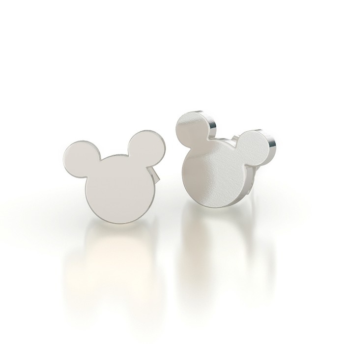 Серьги из металла, 3 пары, бижутерия, Минни Маус Серьги из металла, 3 пары, бижутерия, Минни Маус