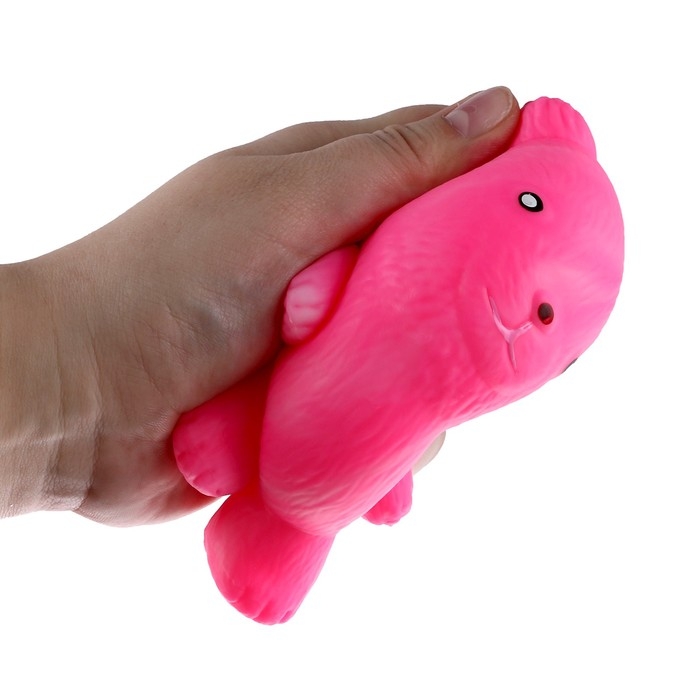 Мялка Мялка "Мишка" с пастой, цвета МИКС