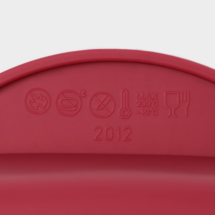 Форма для выпечки Доляна «Рулет», силикон, 27×11×6 см, внутр.размер 22,5×9×6 см, цвет бордовый Форма для выпечки Доляна «Рулет», силикон, 27×11×6 см, внутр.размер 22,5×9×6 см, цвет бордовый