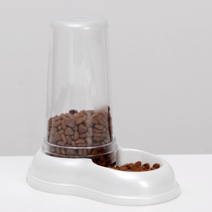 Автопоилка/автокормушка 0,6 л, белая перламутр Автопоилка/автокормушка 0,6 л, белая перламутр